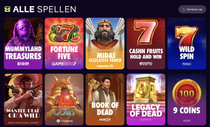 0xBet slot game in play
