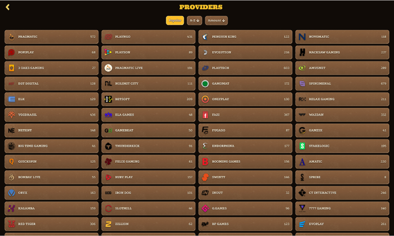 Lizaro game providers Lizaro casino game providers list with 100+ studios