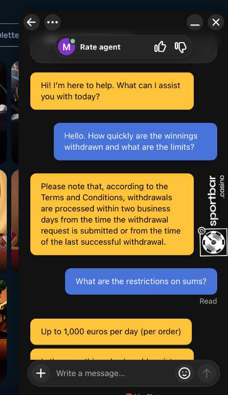 Baloobet live chat support