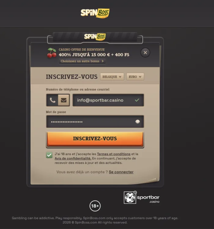 SpinBoss KYC-verificatie met documentupload