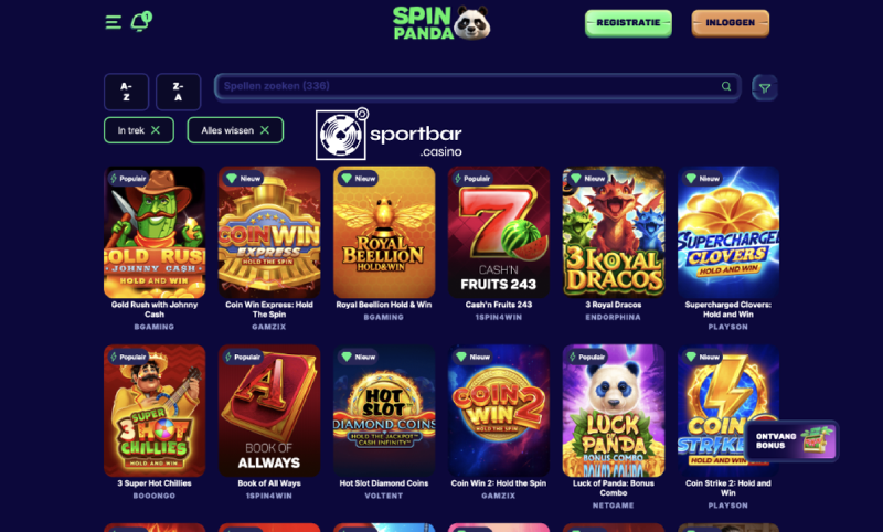 SpinPanda slots and game providers SpinPanda slots library with thousands of games