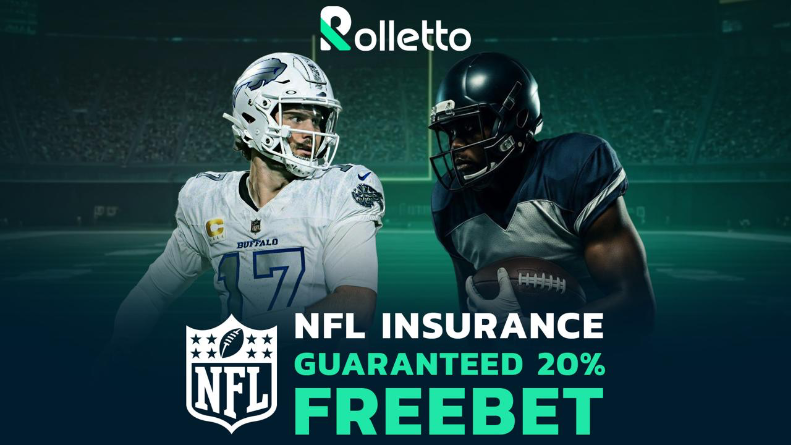 Rolletto NFL Insurance — guaranteed 20% free bet promotion