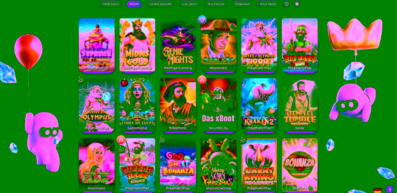 Betitall Casino interface screenshot