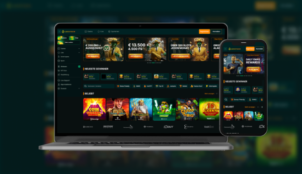 Luckygem Casino bonus page showing welcome package offers