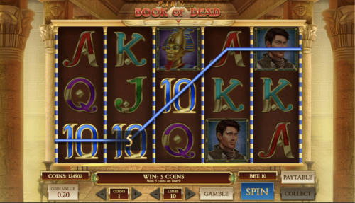 Book of Dead game interface screenshot