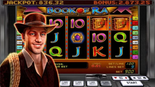 Book of Ra slot gameplay screenshot