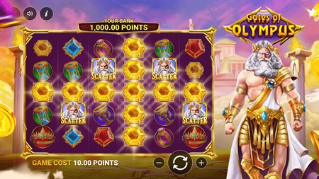 Gates of Olympus free spins with Zeus multiplier screenshot