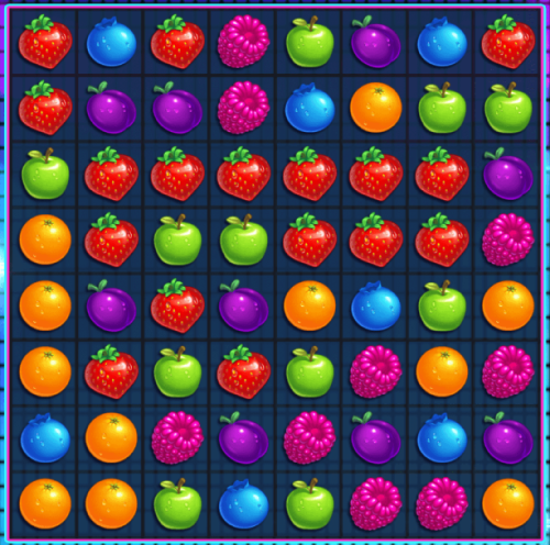 Jammin' Jars slot gameplay screenshot showing 8x8 cluster grid