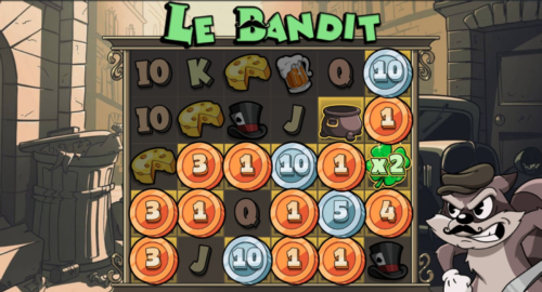 Le Bandit free spins with sticky multipliers screenshot