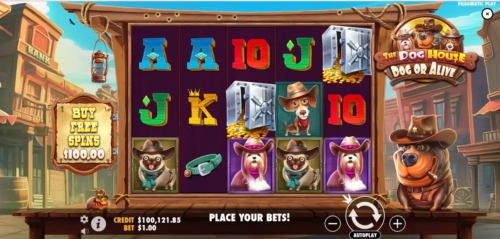 The Dog House free spins with sticky multiplier wilds screenshot