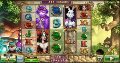 White Rabbit Megaways slot gameplay screenshot