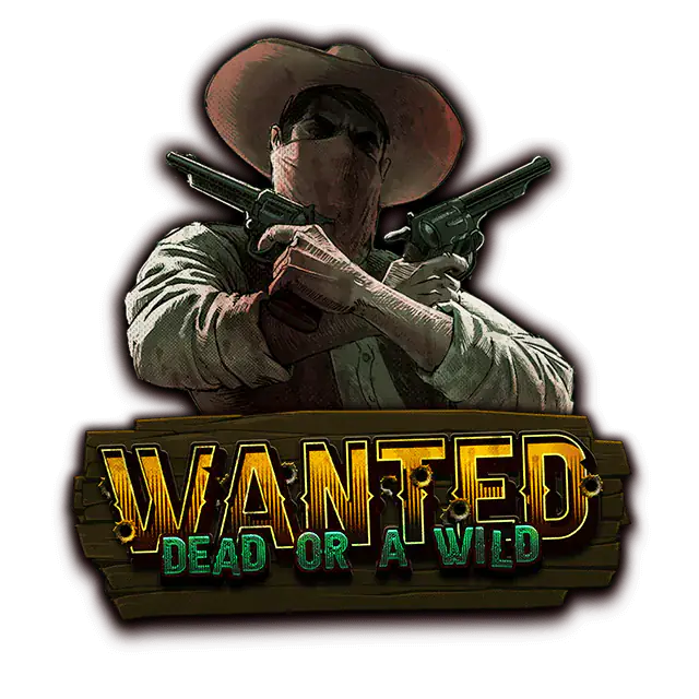 Wanted Dead or a Wild van Hacksaw Gaming logo